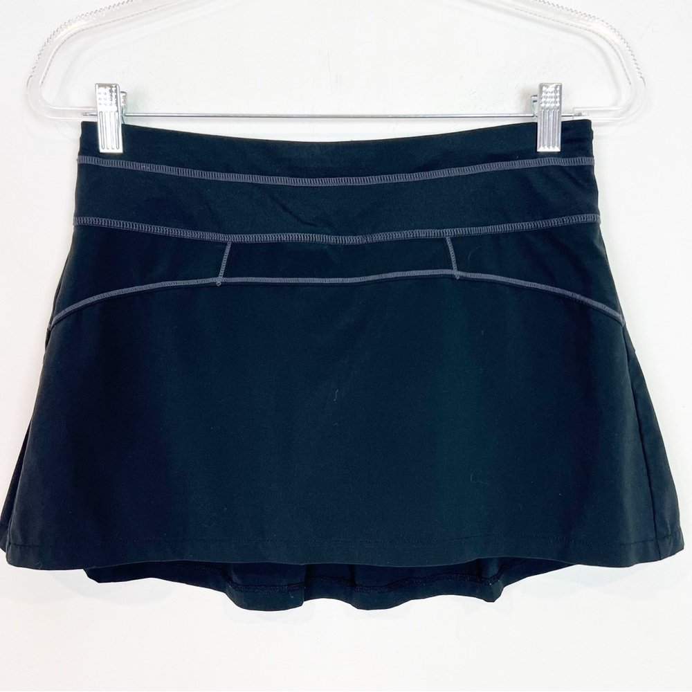 ATHLETA BLACK ATHLETIC EXERCISE RUNNING TENNIS GOLF SKORT SZ XS